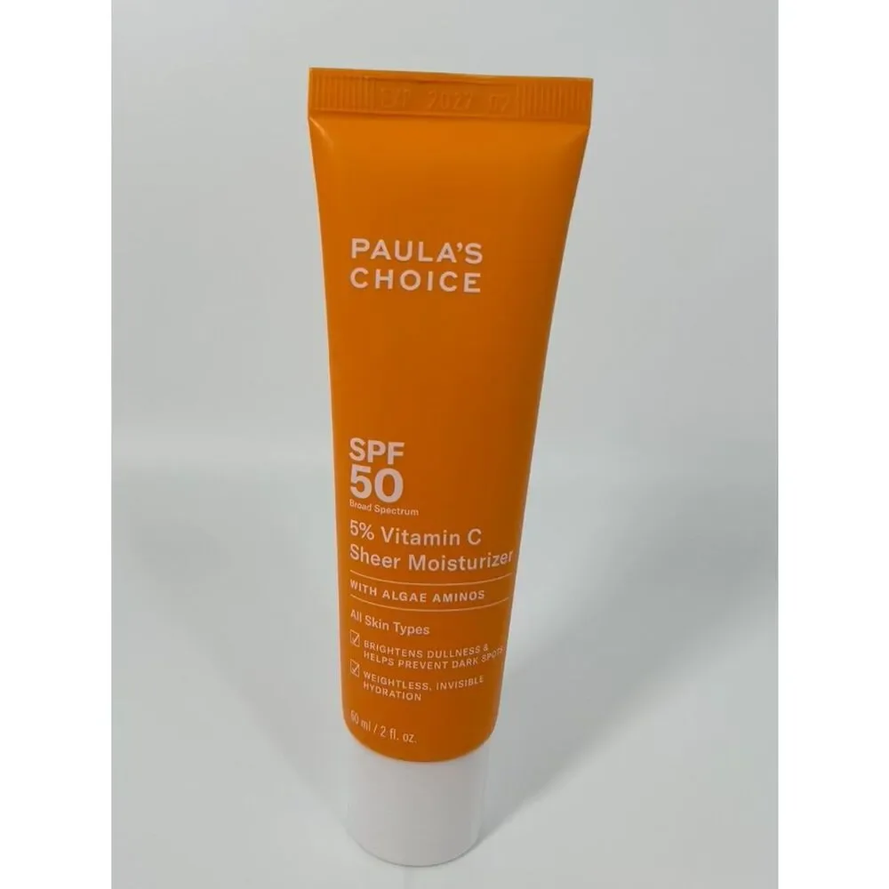 Paula’s Choice 5% Vitamin C SPF 50 Moisturizer Brightening Daily Sunscreen NIB